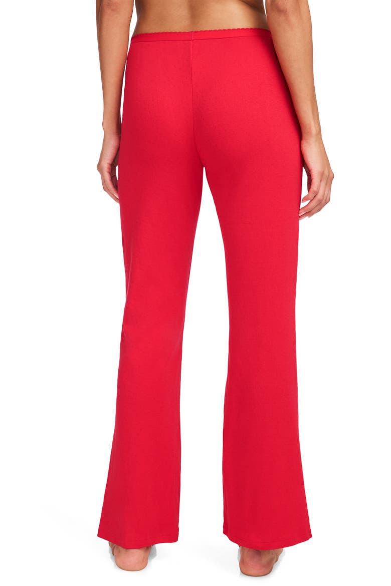 Women's Pointelle Cotton Stretch Sleep Pant, Alternate, color, Peaceful Poppy
