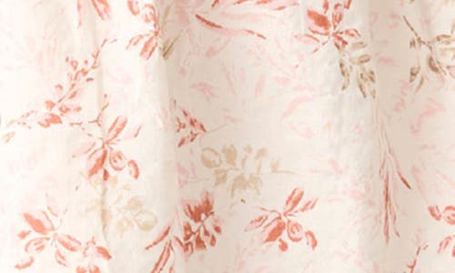 Gibsonlook Floral Belted Cotton Blend Dress In Multi