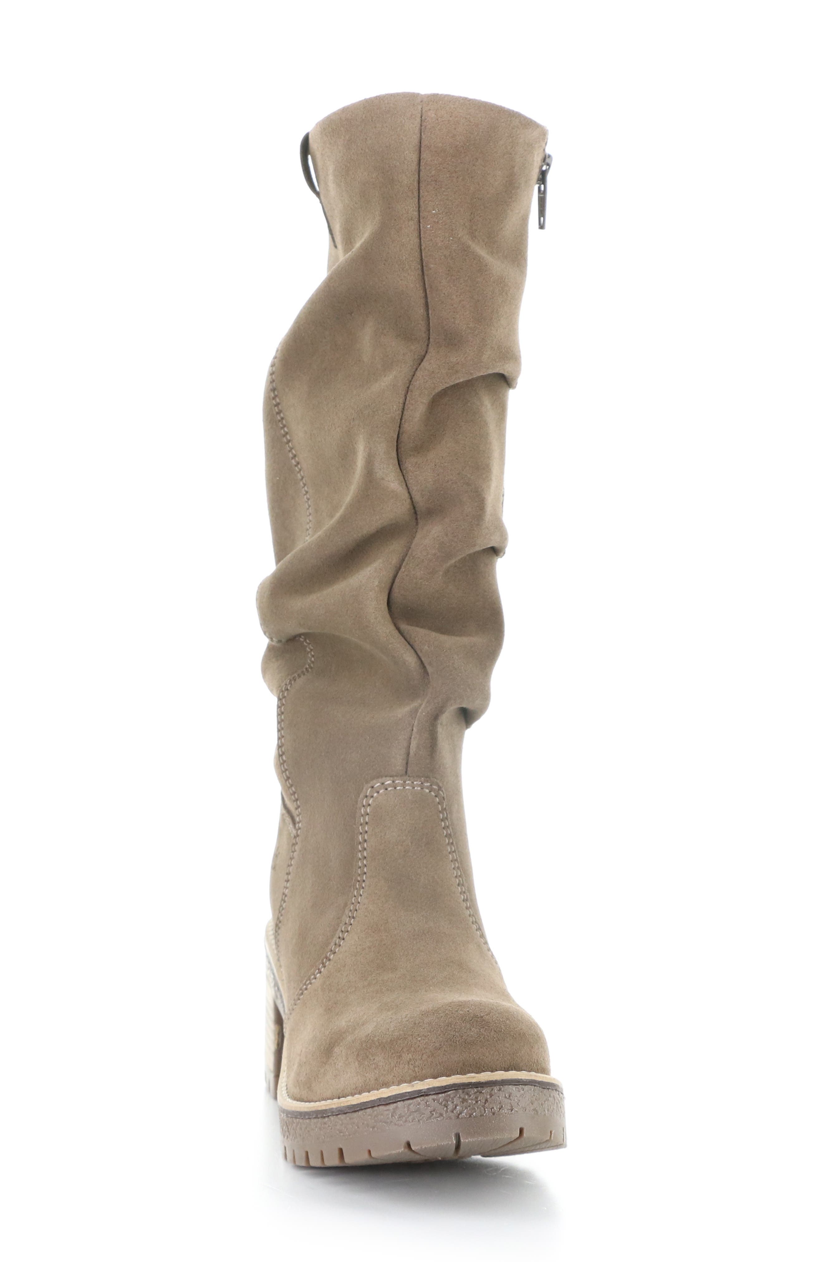 Mist Ruched Boot, Alternate, color, TAUPE/ DKBROWN SUEDE/ SADDLE