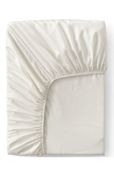 417 Thread Count Premium Supima Cotton No Iron Sateen Fitted Bed Sheet