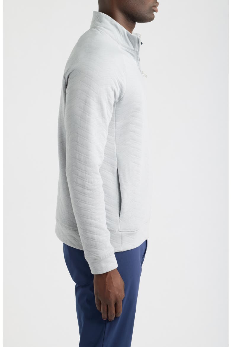 Dunes Quilted Quarter-Zip Pullover, Alternate, color, NIMBUS MELANGE