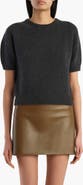Khaite Golden Short Sleeve Cashmere Sweater