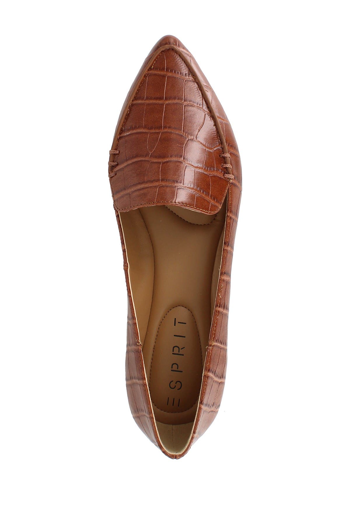 Esprit Blaire Croc Embossed Flat, Alternate, color, 
