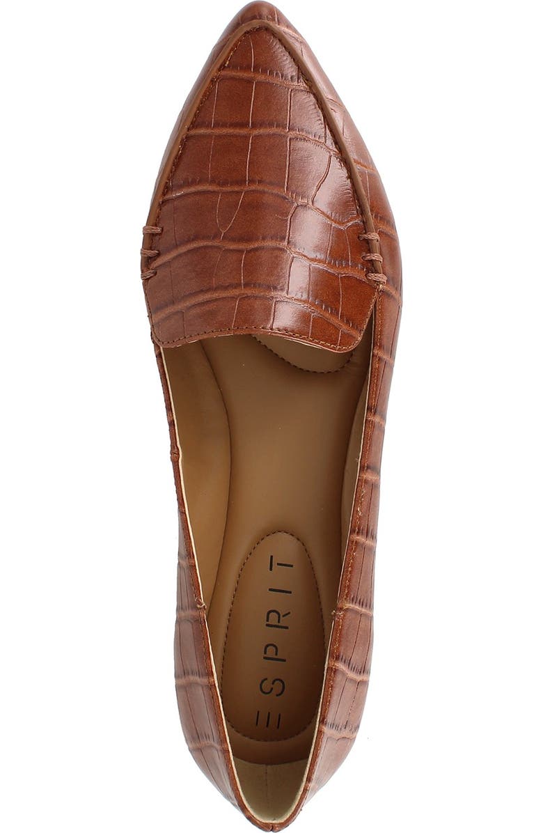 Esprit Blaire Croc Embossed Flat, Alternate, color,