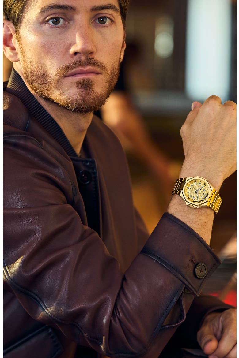Series8 890 City Lights Automatic Goldtone Bracelet Watch, 42.6mm, Alternate, color, GOLD-TONE