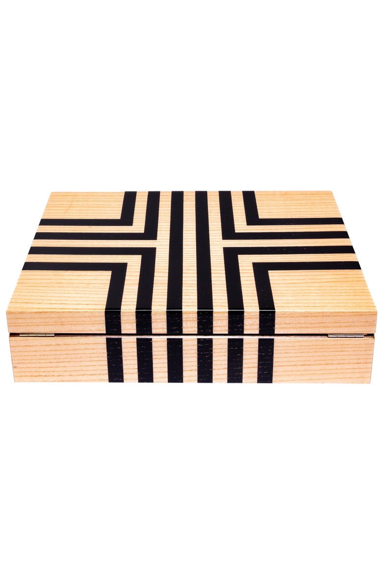 LABYRINTH TEN WATCH BOX, Alternate, color, Beige