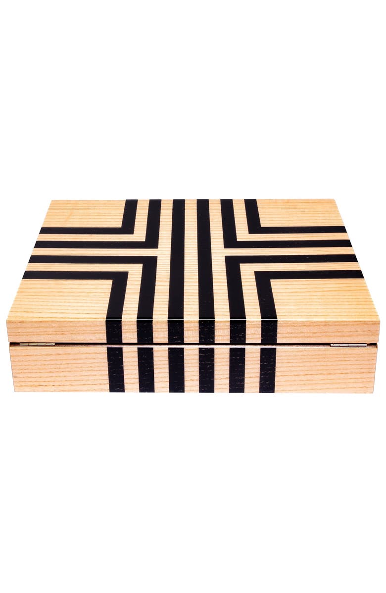 Rapport London LABYRINTH TEN WATCH BOX, Alternate, color, Beige