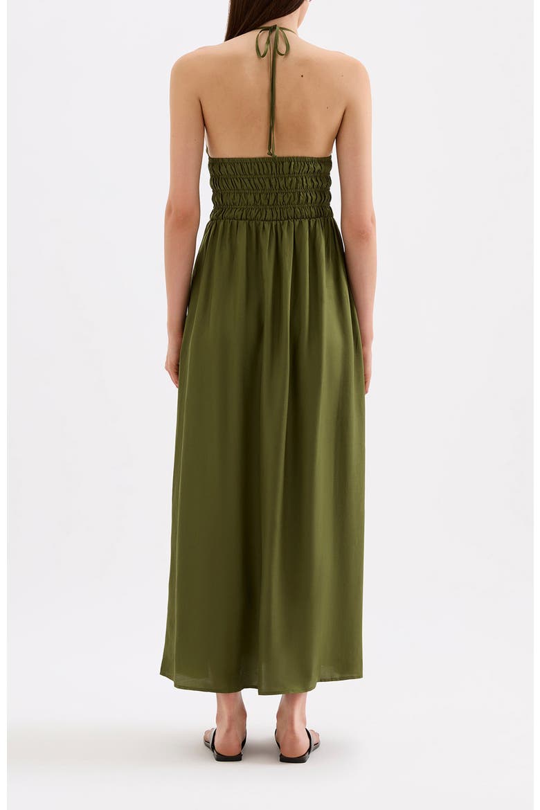 Mira Tencel Maxi Dress, Alternate, color, Cypress