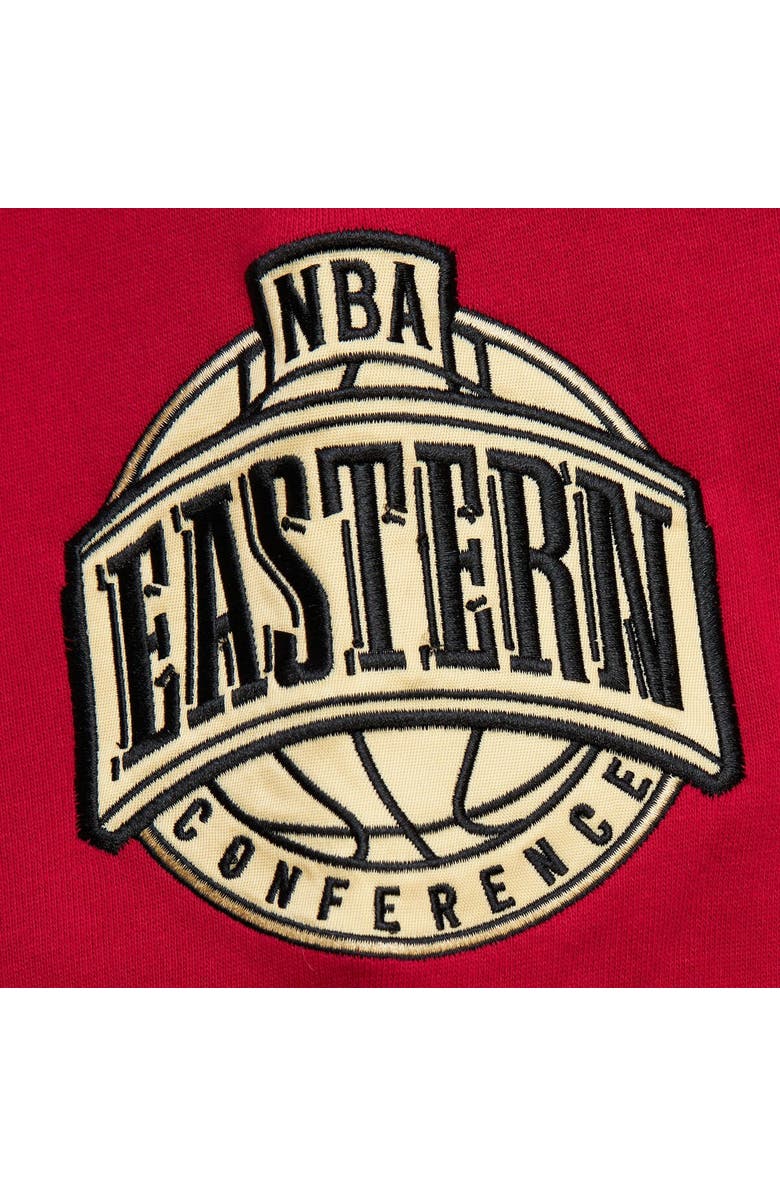 Mitchell & Ness Men's Mitchell & Ness Red Atlanta Hawks Team OG 2.0 Vintage Logo Fleece Pullover Hoodie, Alternate, color,