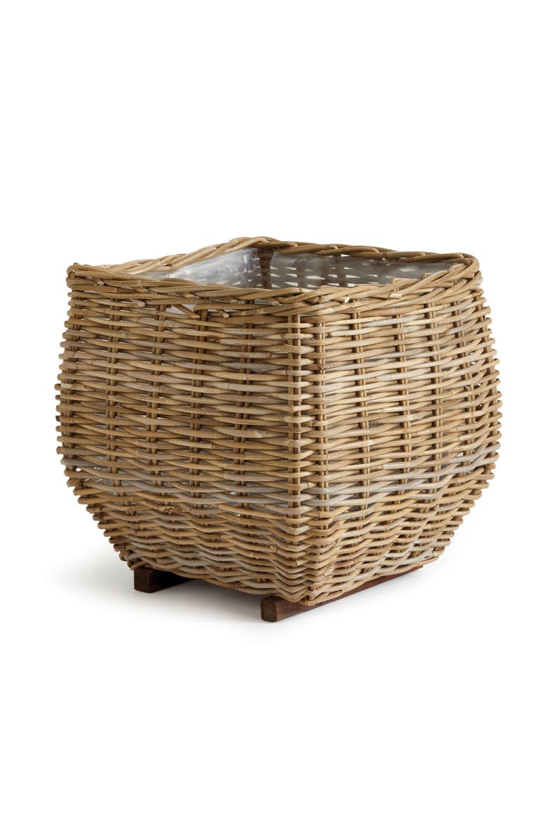 Sylvie Square Taper Basket Large, Main, color, Brown