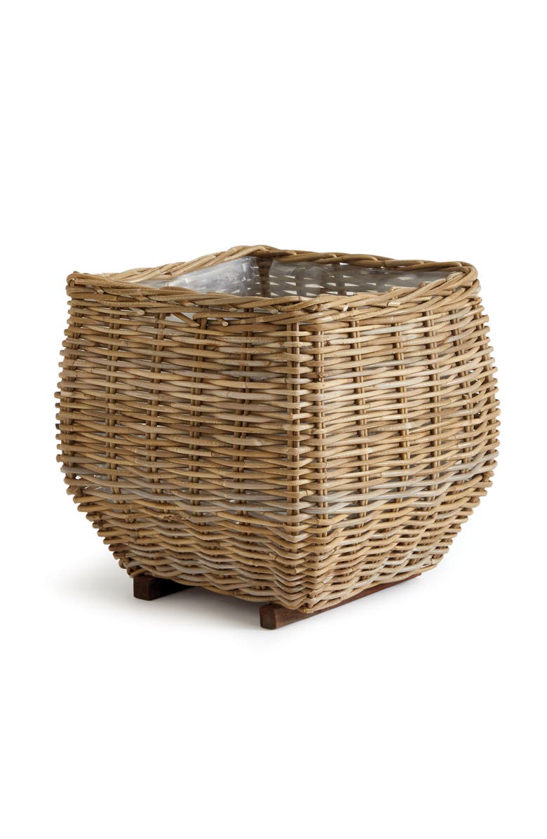 Napa Home & Garden Sylvie Square Taper Basket Large, Main, color, Brown