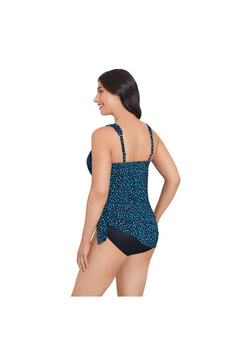 Trimshaper Diana Surplice Side-Tie Coverage Swimdress, Alternate, color, Funfetti