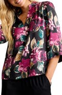 Tommy Bahama Jeweled Blooms Silk Top