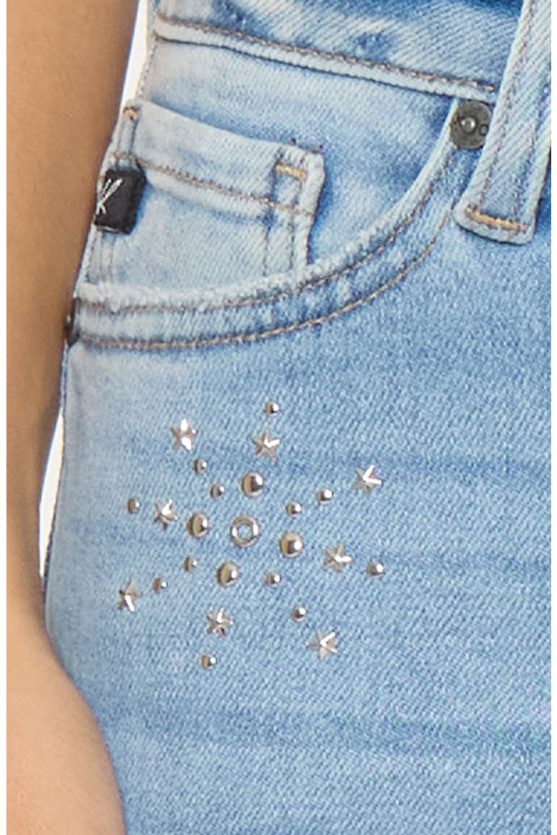 Estrella Mid Rise Flare Jeans, Alternate, color, Medium Wash