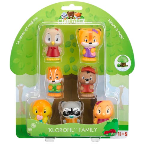Klorofil Family Forest Friends Playset, 7 Mini Figures