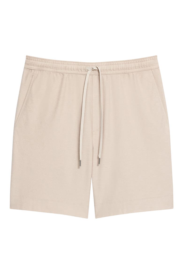 Cotton Terry Cloth Drawstring Shorts, Alternate, color, WARM SILVER CLOUD