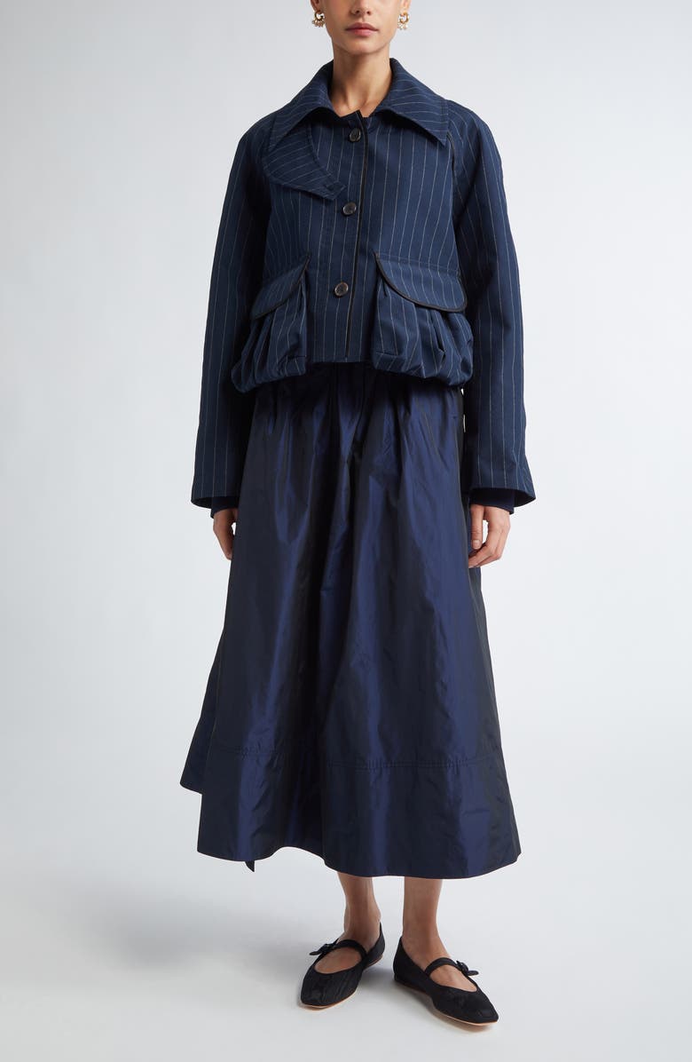 NACKIYÈ Precious Draped Pocket Crop Jacket, Alternate, color, 