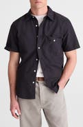 Madewell Allday Oxford Single Pocket Short Sleeve Button-Up Shirt