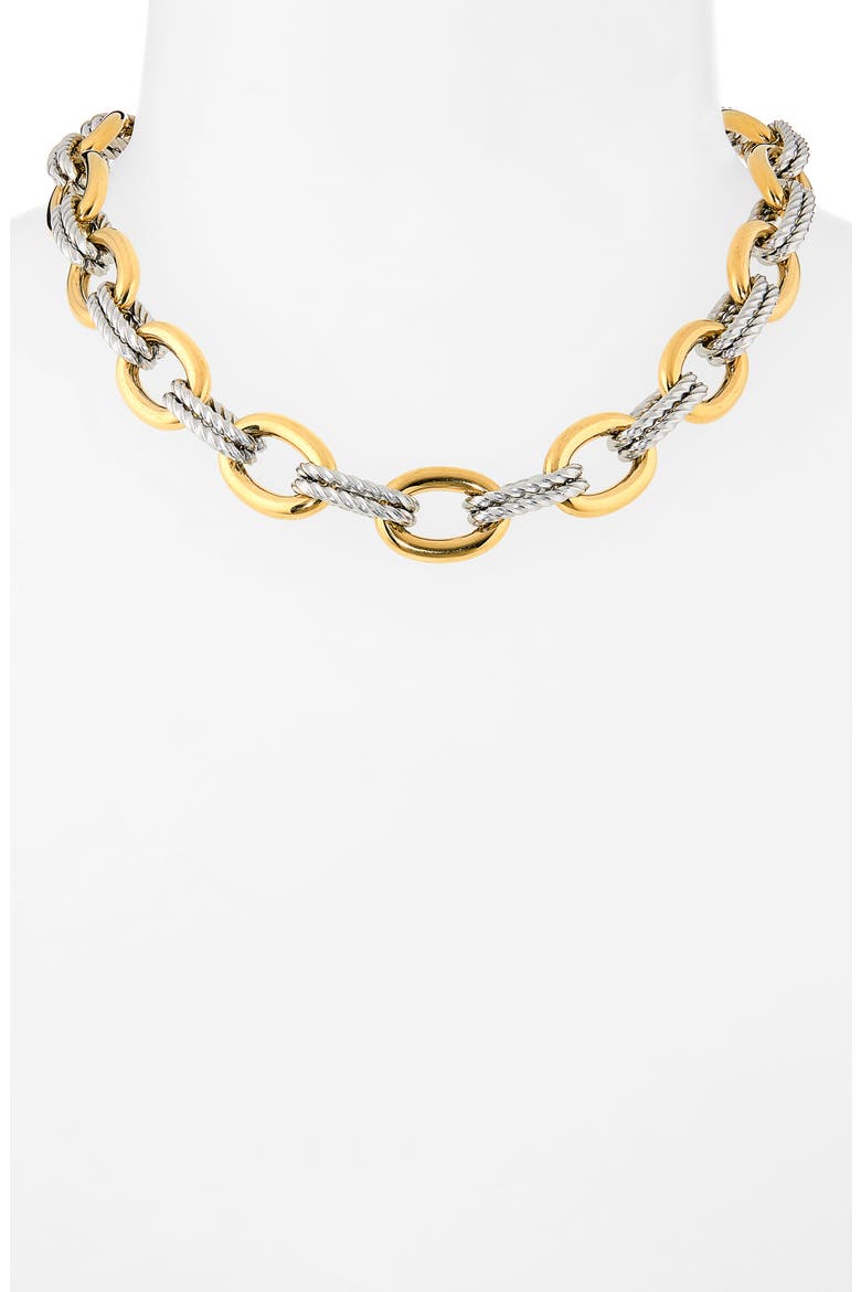 Roxy Necklace, Alternate, color, SILVER/ GOLD
