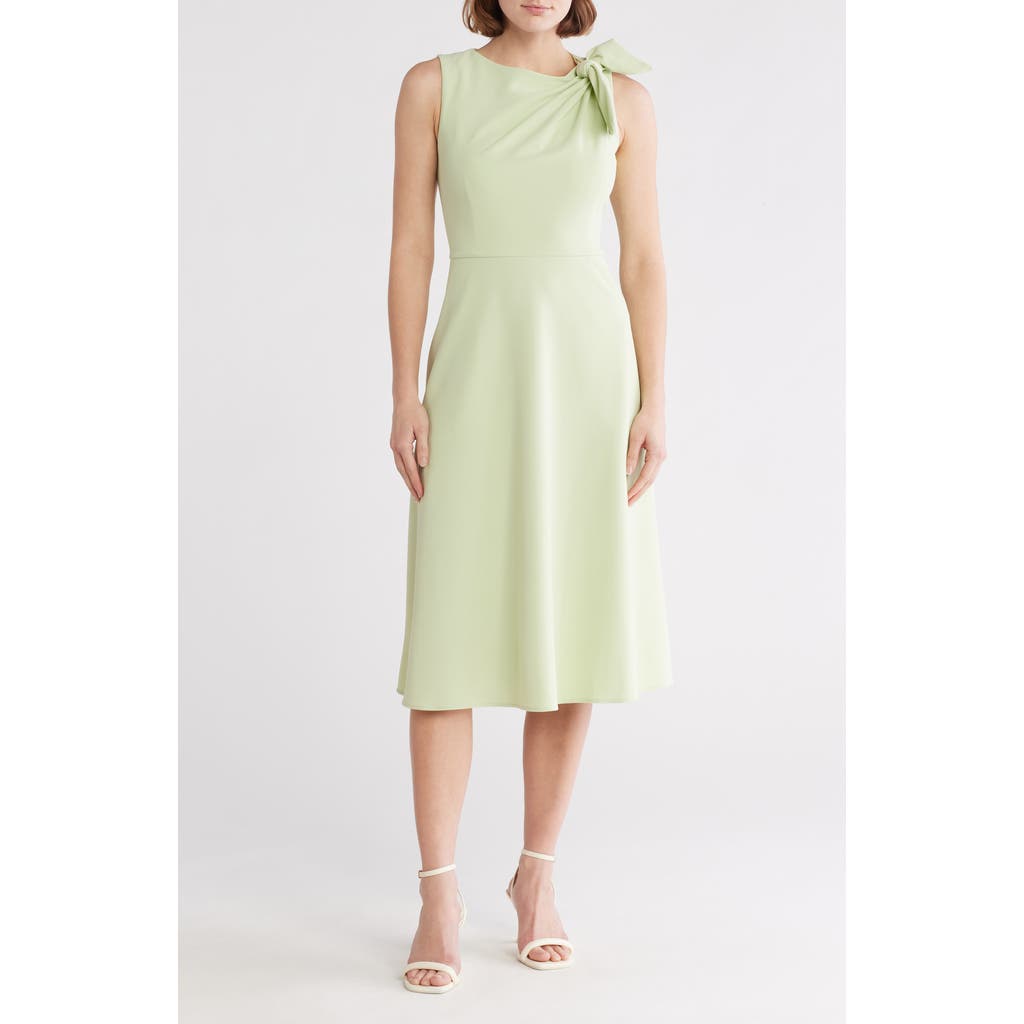 ELIZA J ELIZA J BOW DETAIL MIDI DRESS