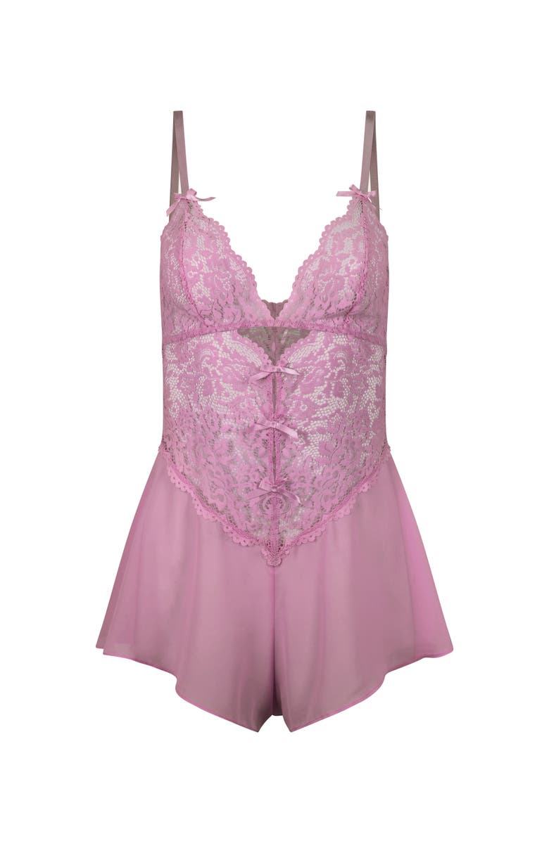 Adore Me Odessa Romper Lingerie, Alternate, color, Medium Purple