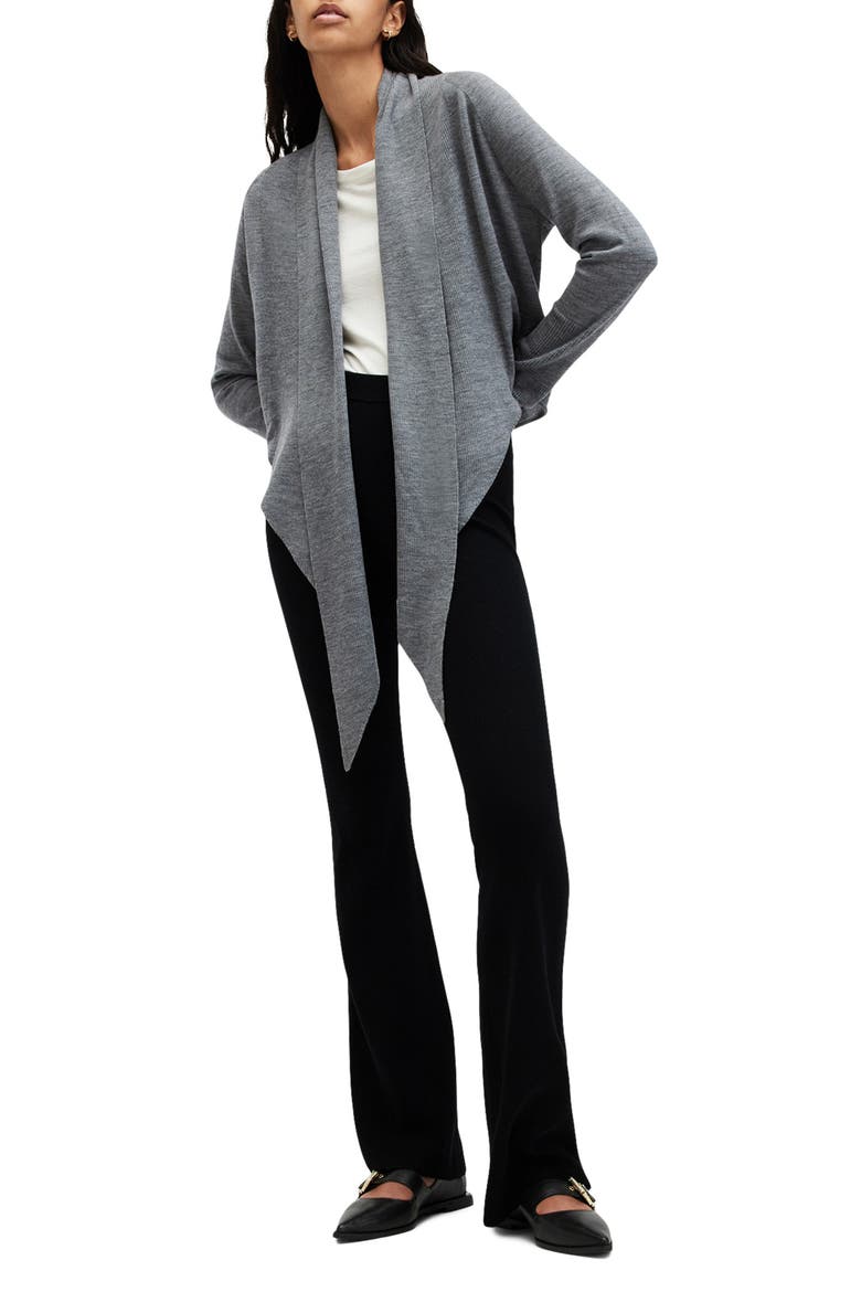 Wasson Pirate Wrap Merino Wool Cardigan, Alternate, color, GREY MARL