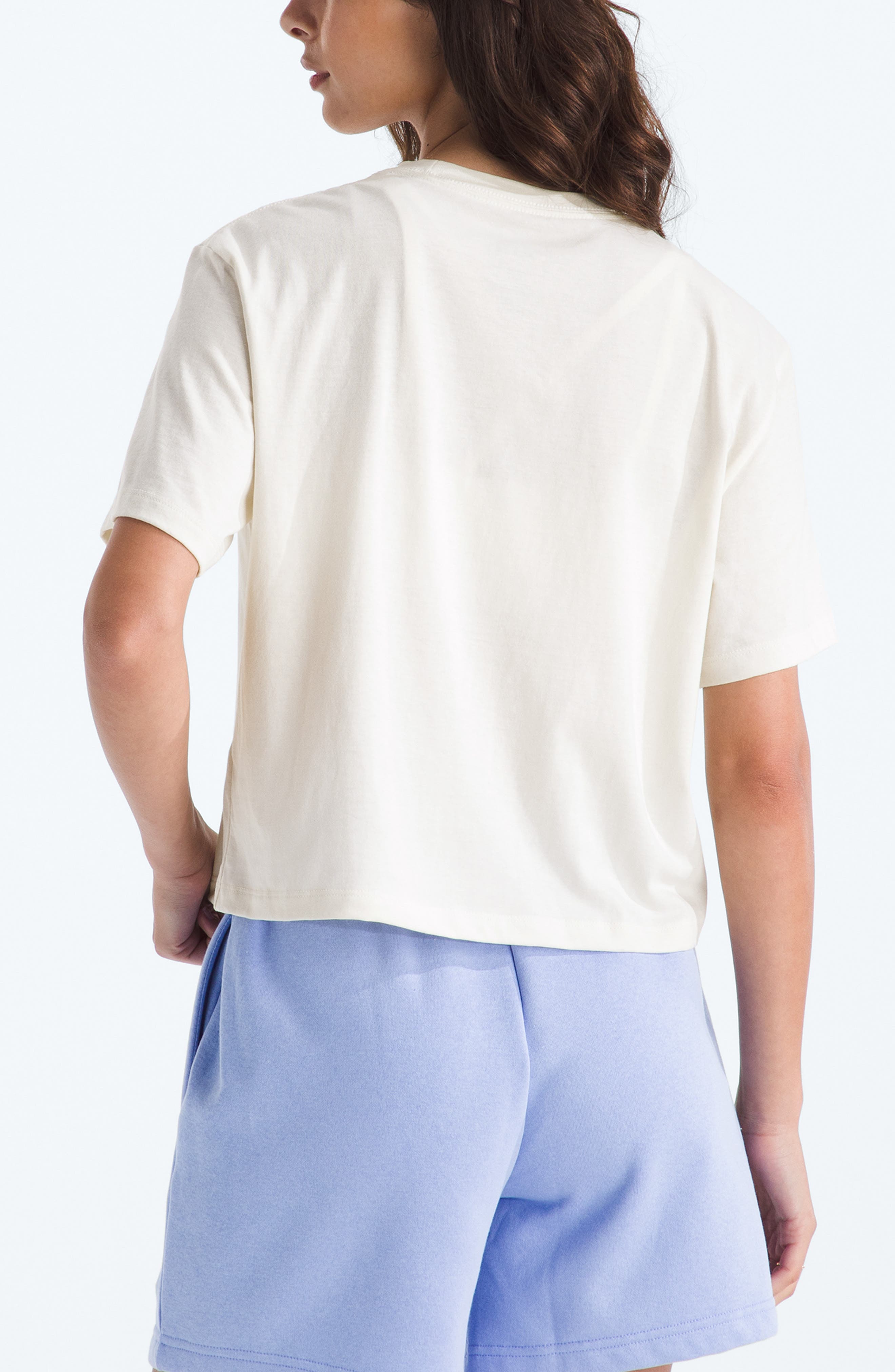 The North Face Evolution Simple Dome Relaxed Crop Cotton T-Shirt (Women ...