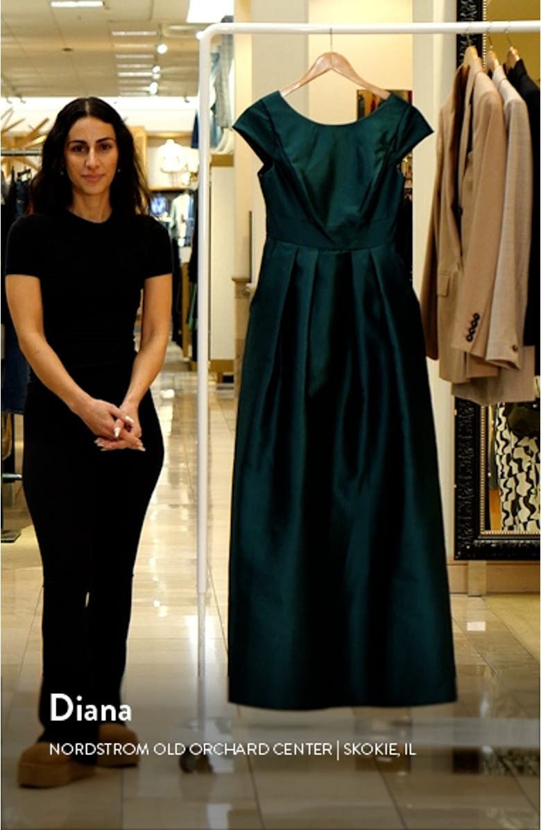 Cap Sleeve A-Line Gown, sales video thumbnail