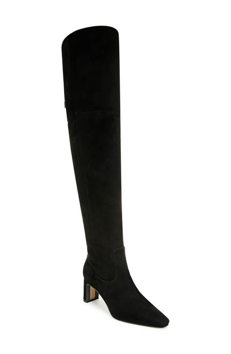 Genuine suede over the knee boots hotsell