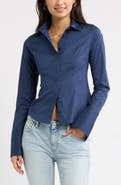 BP. Slim Fit Stretch Cotton Button-Up Shirt