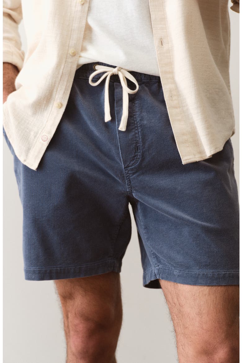 Saturday 6-Inch Corduroy Drawstring Shorts, Alternate, color, FADED NAVY