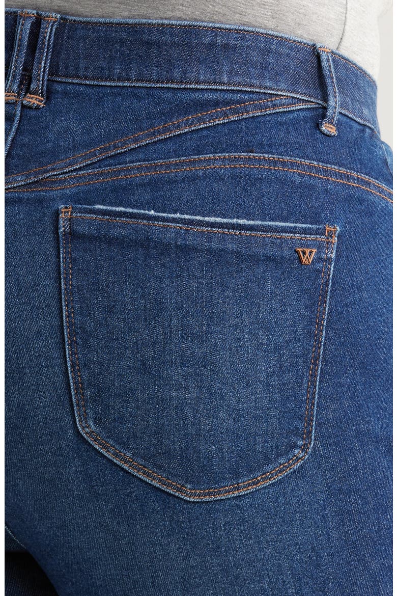 Bennett 'Ab'Solution Skyrise Frayed Ankle Barely Bootcut Jeans, Alternate, color, BLUE
