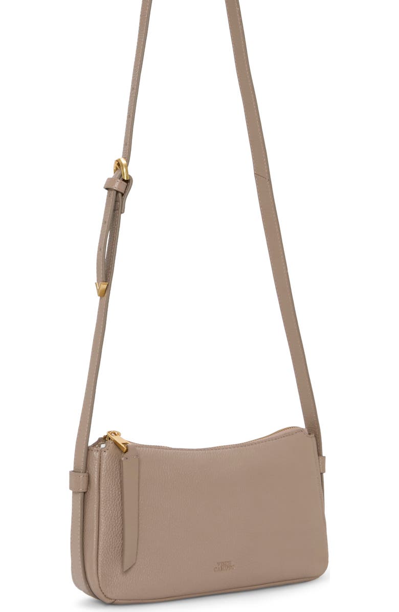 Vince Camuto Noemi Leather Crossbody Bag, Alternate, color, Dkbeige 01
