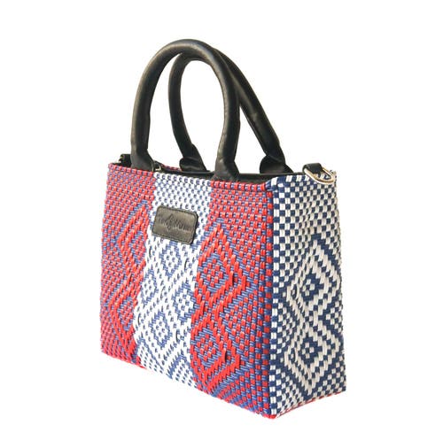 Tin Marin Piruli Small Woven Crossbody With Leather In Multi