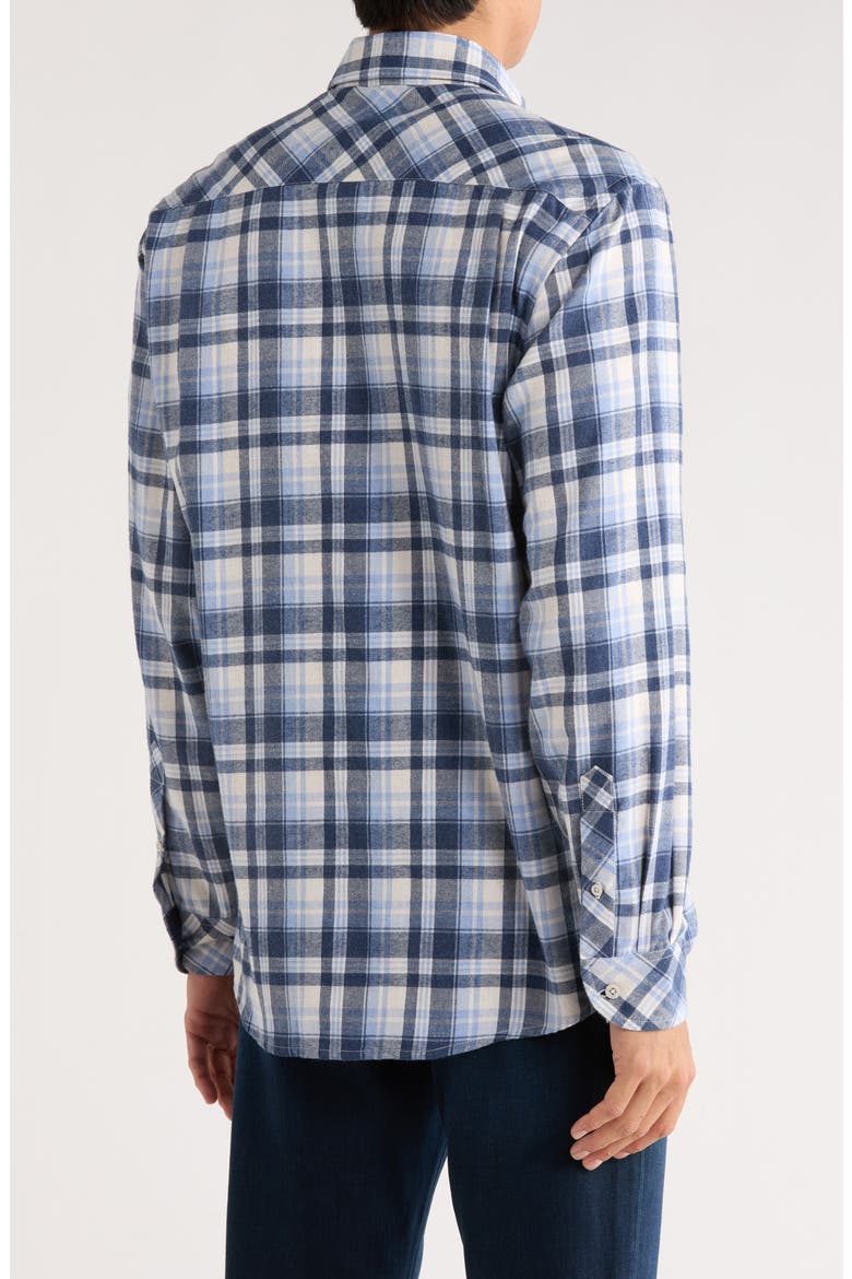 Baywood Plaid Button-Up Shirt, Alternate, color, BLUE