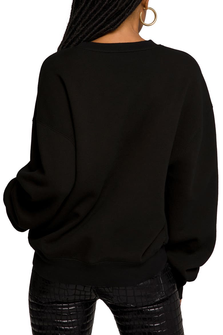 Boyfriend Sweatshirt, Alternate, color, BLACK001