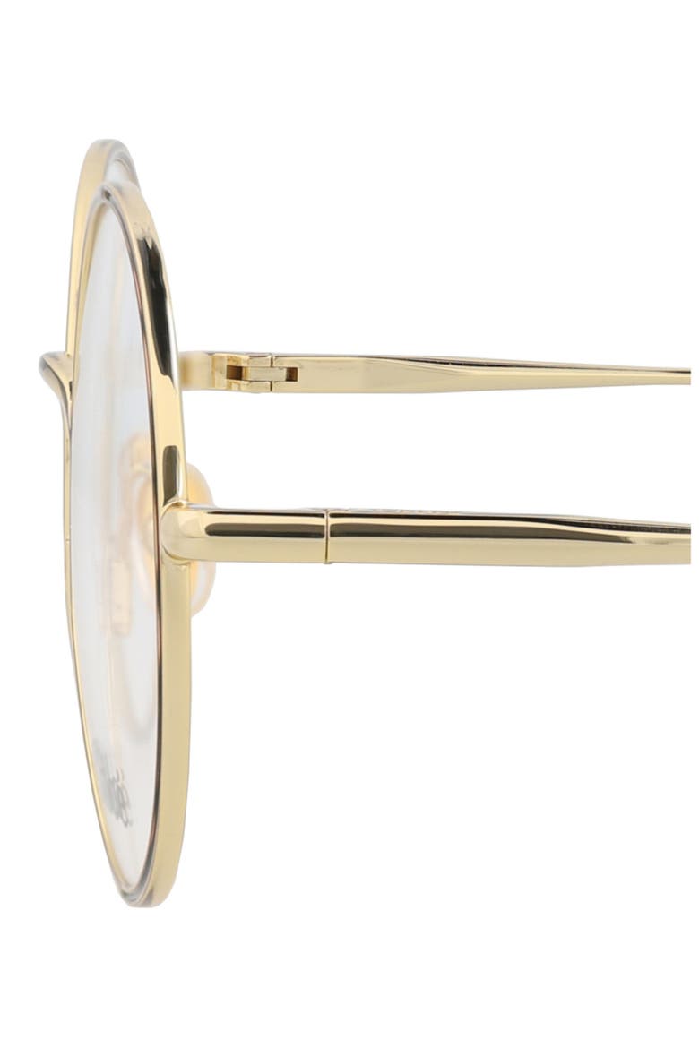 53mm Round Optical Glasses, Alternate, color, GOLD GOLD TRANSPARENT
