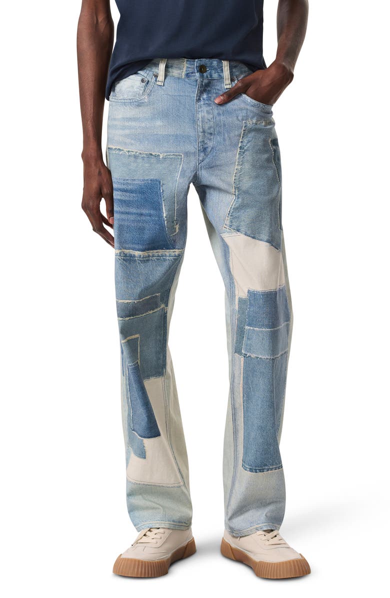 rag & bone Fit 4 Miramar Canvas Straight Leg Jeans, Main, color, Patchwork