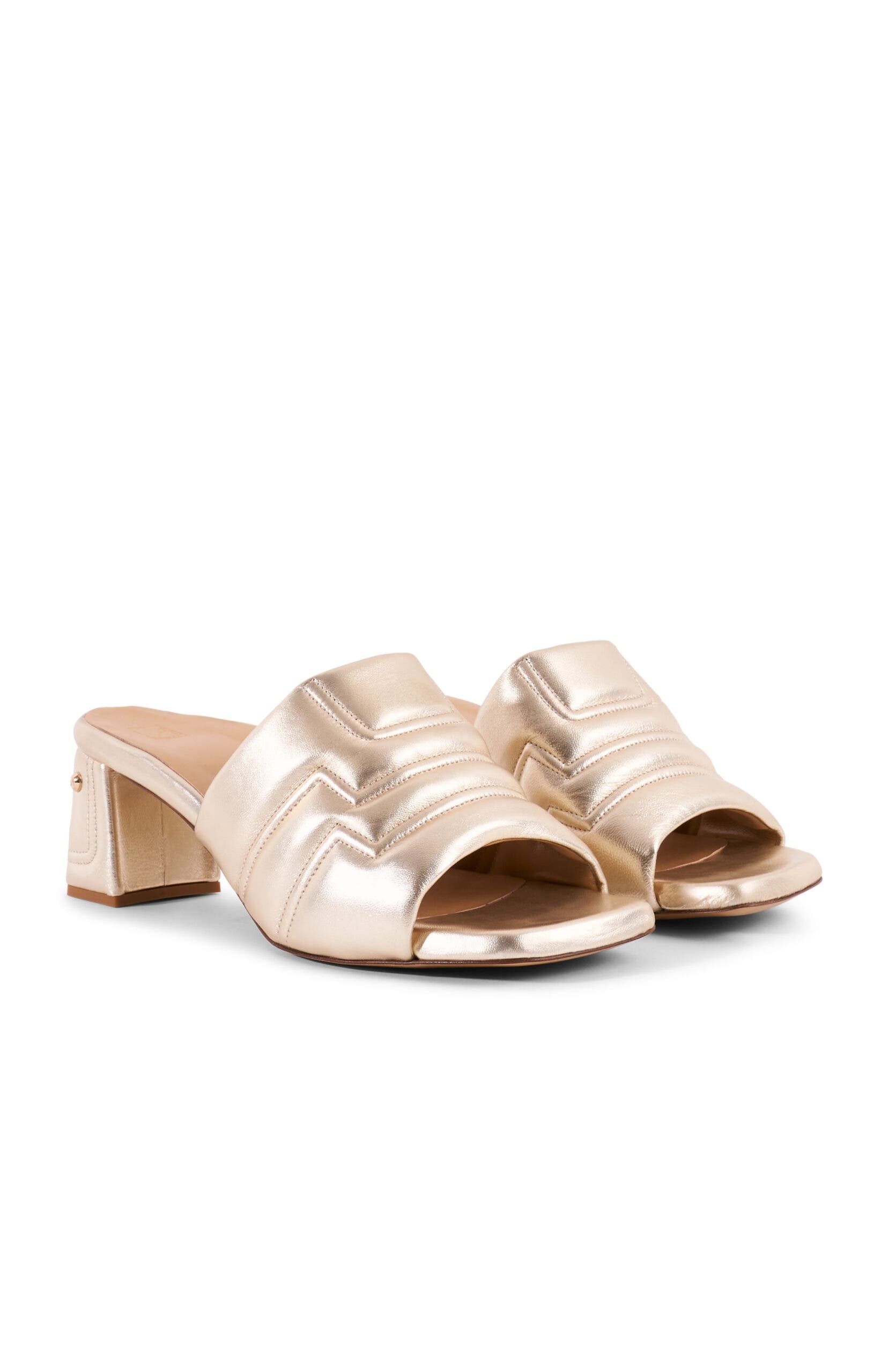 Maty Orthopedic Sandals 2 in, Alternate, color, Gold leather
