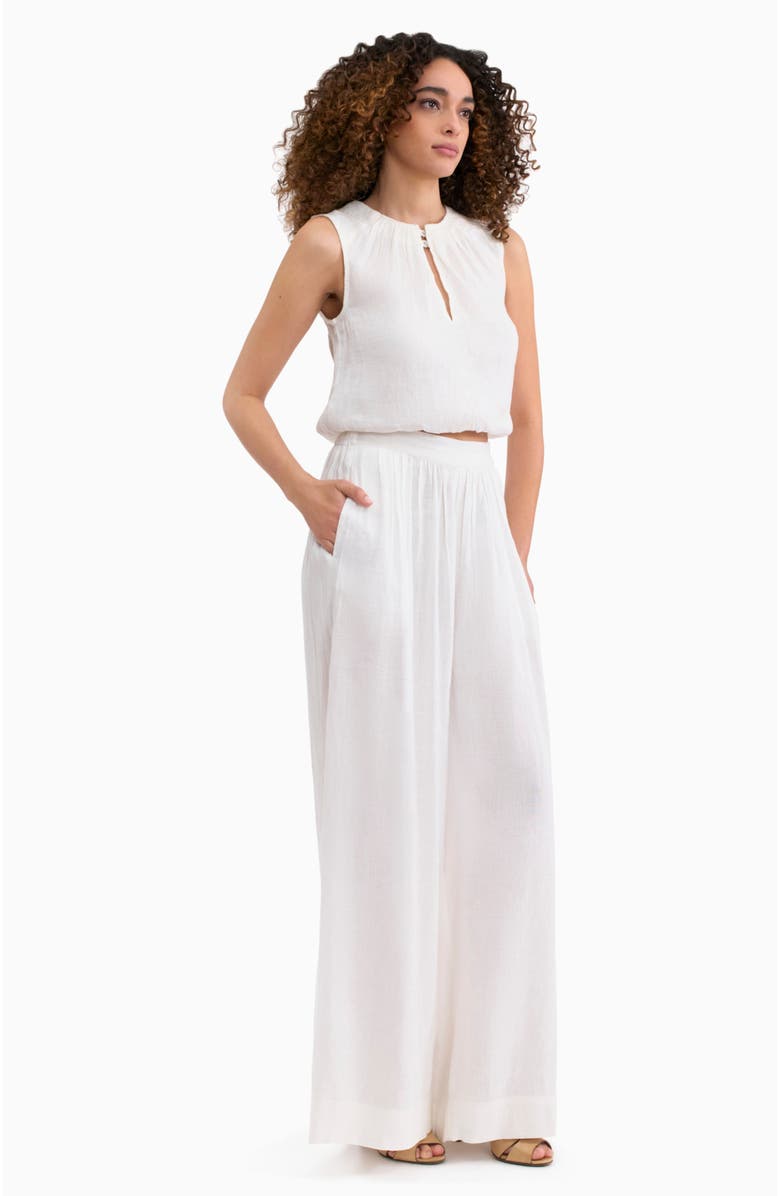 Rebecca Taylor Cleo Pant, Alternate, color, Ivory