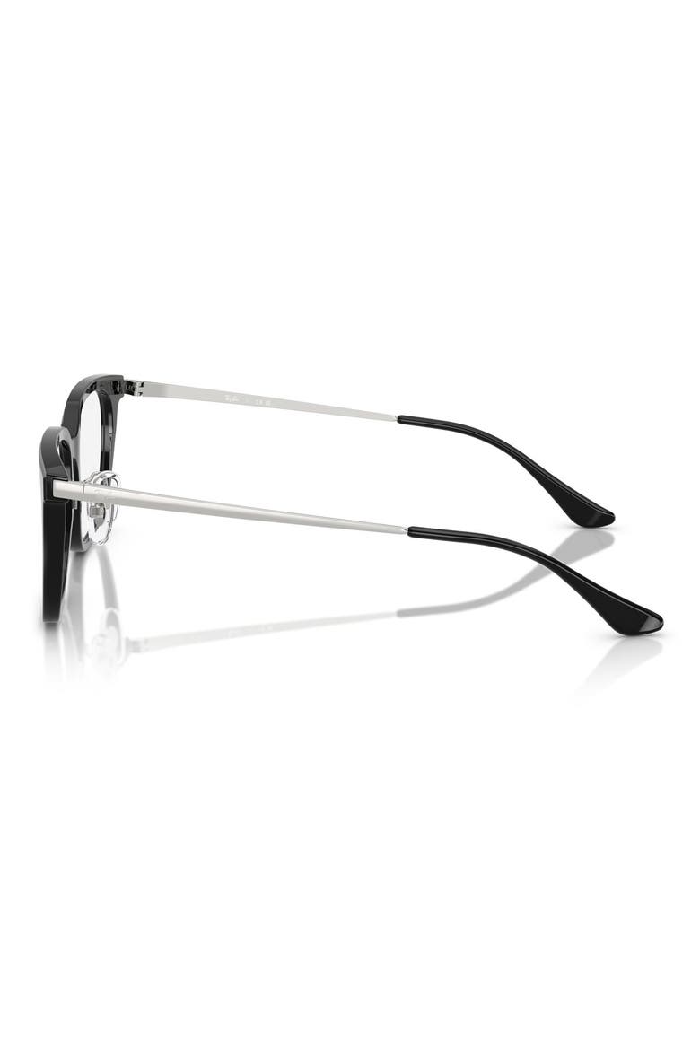 52mm Square Optical Glasses, Alternate, color, BLACK
