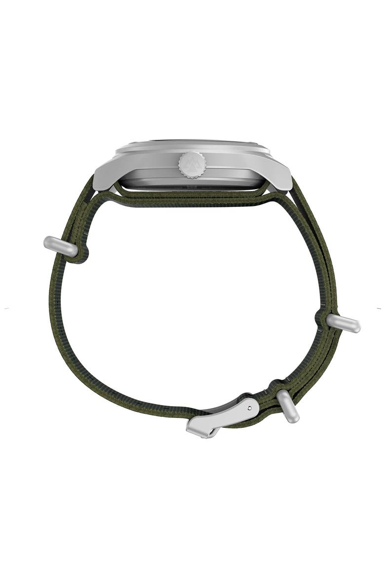 Expedition Sierra Fabric Strap Watch, Alternate, color, GREEN