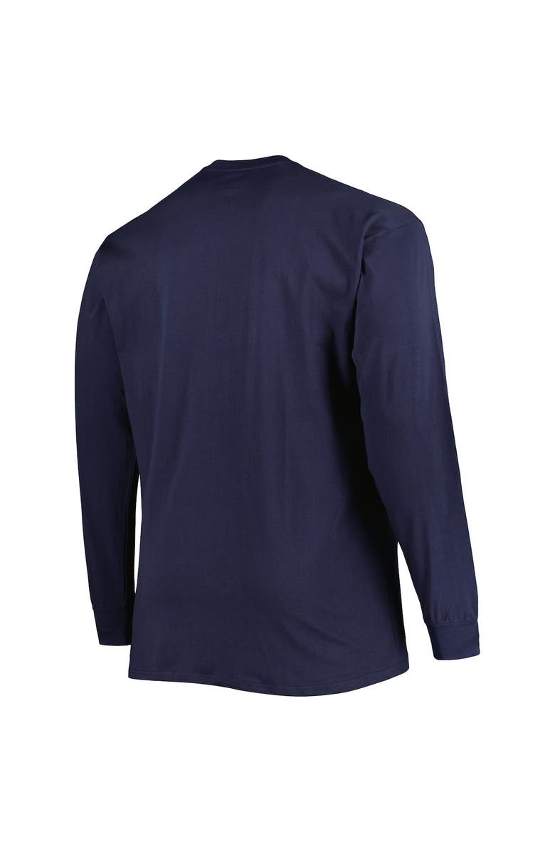 PROFILE Men's Navy Detroit Tigers Big & Tall Long Sleeve T-Shirt, Alternate, color,