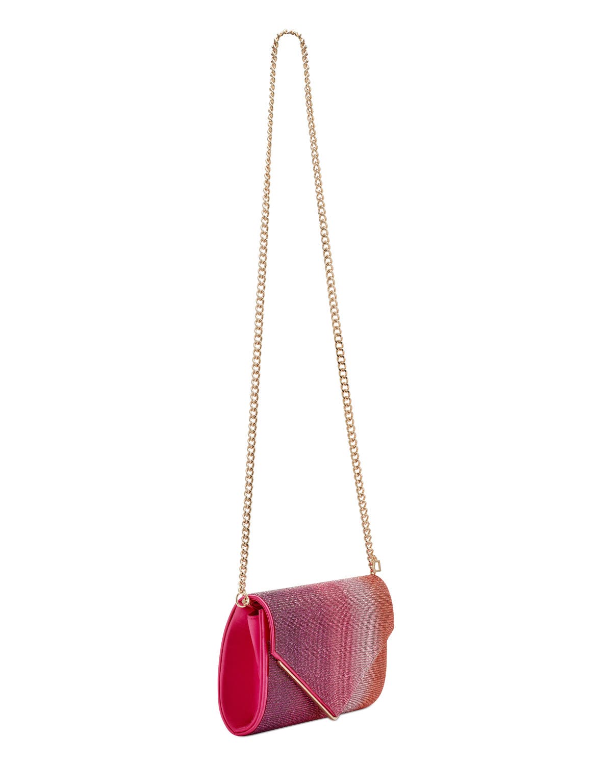 Candy Diamante Envelope Clutch, Alternate, color, FUCHSIA / ORANGE