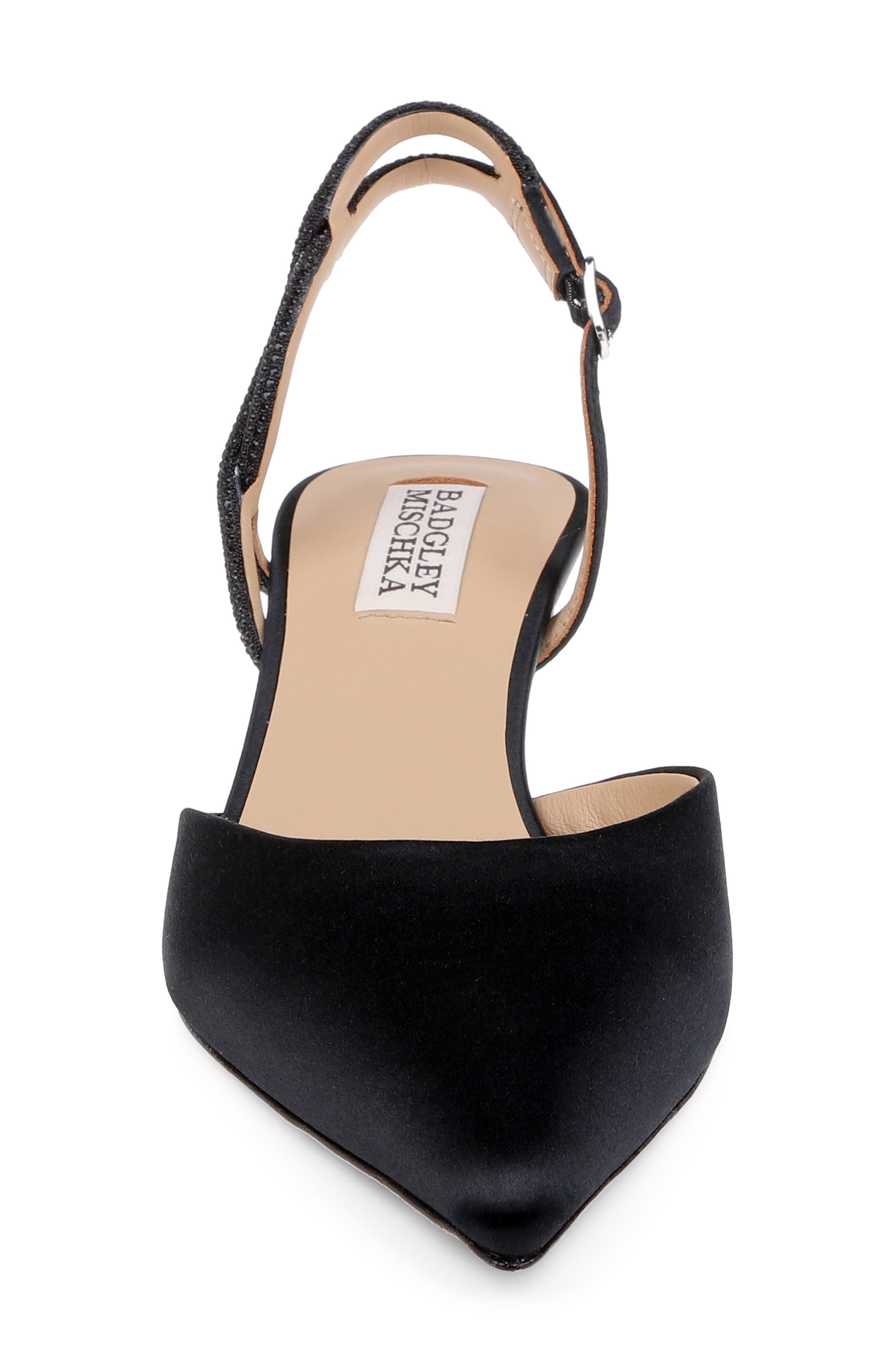 Badgley Mischka Collection Yulianna d'Orsay Pump, Alternate, color, Black Satin
