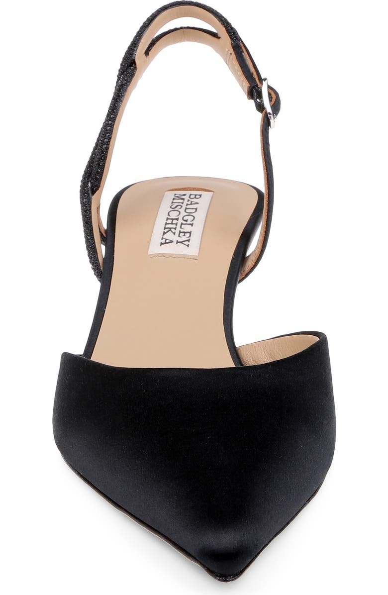 Badgley Mischka Collection Yulianna d'Orsay Pump, Alternate, color, Black Satin