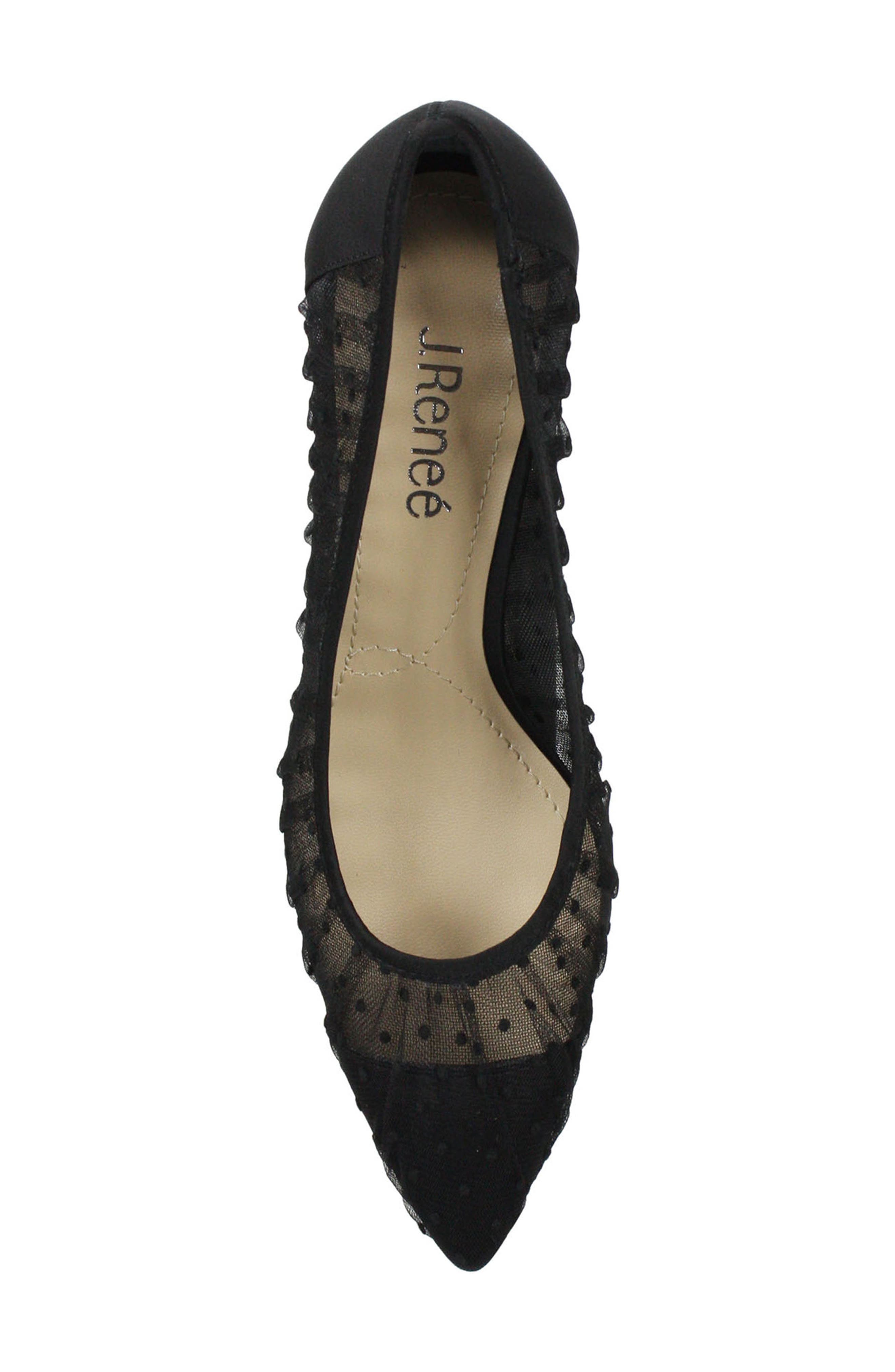 Ellian Pump, Alternate, color, BLACK SHEER FABRIC
