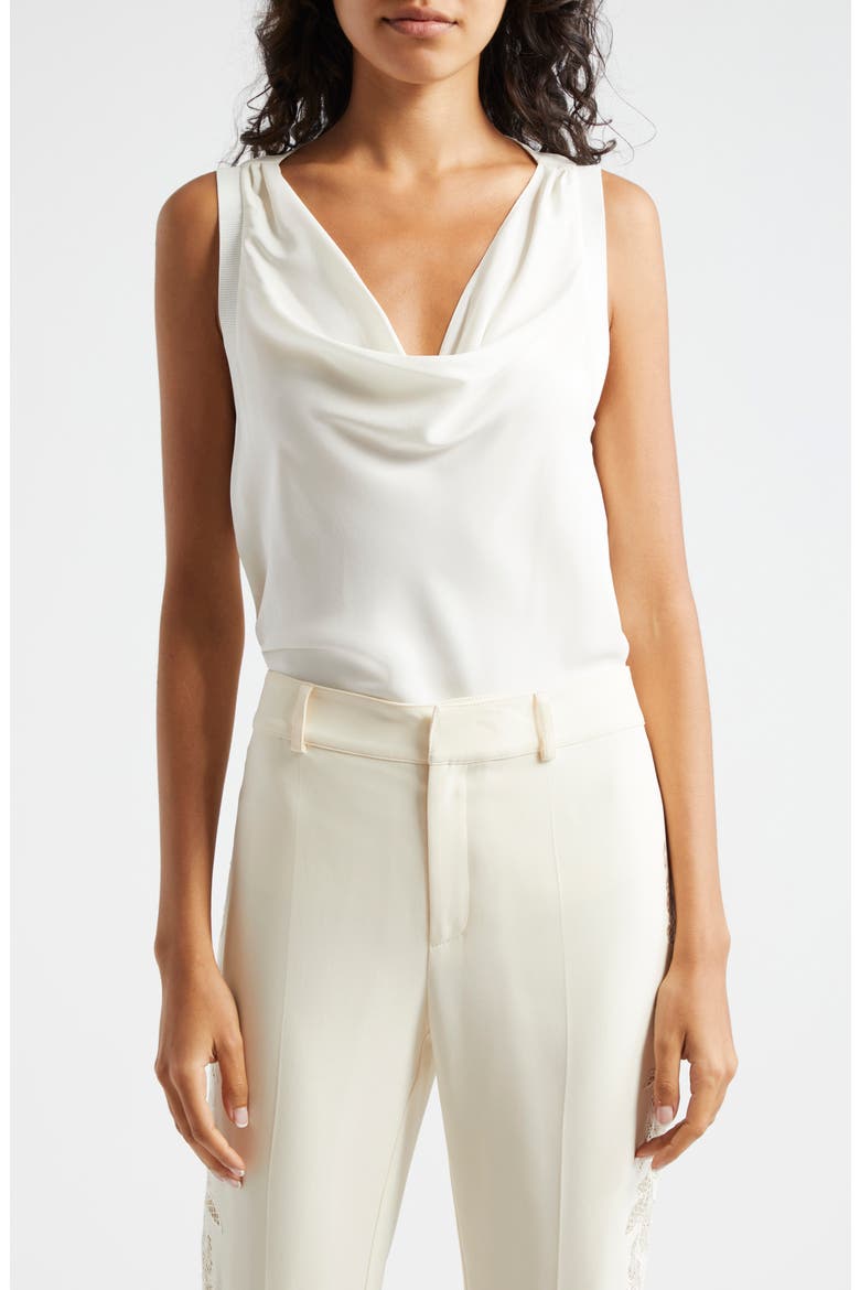 Olsen Sleeveless Silk Top, Main, color, IVORY