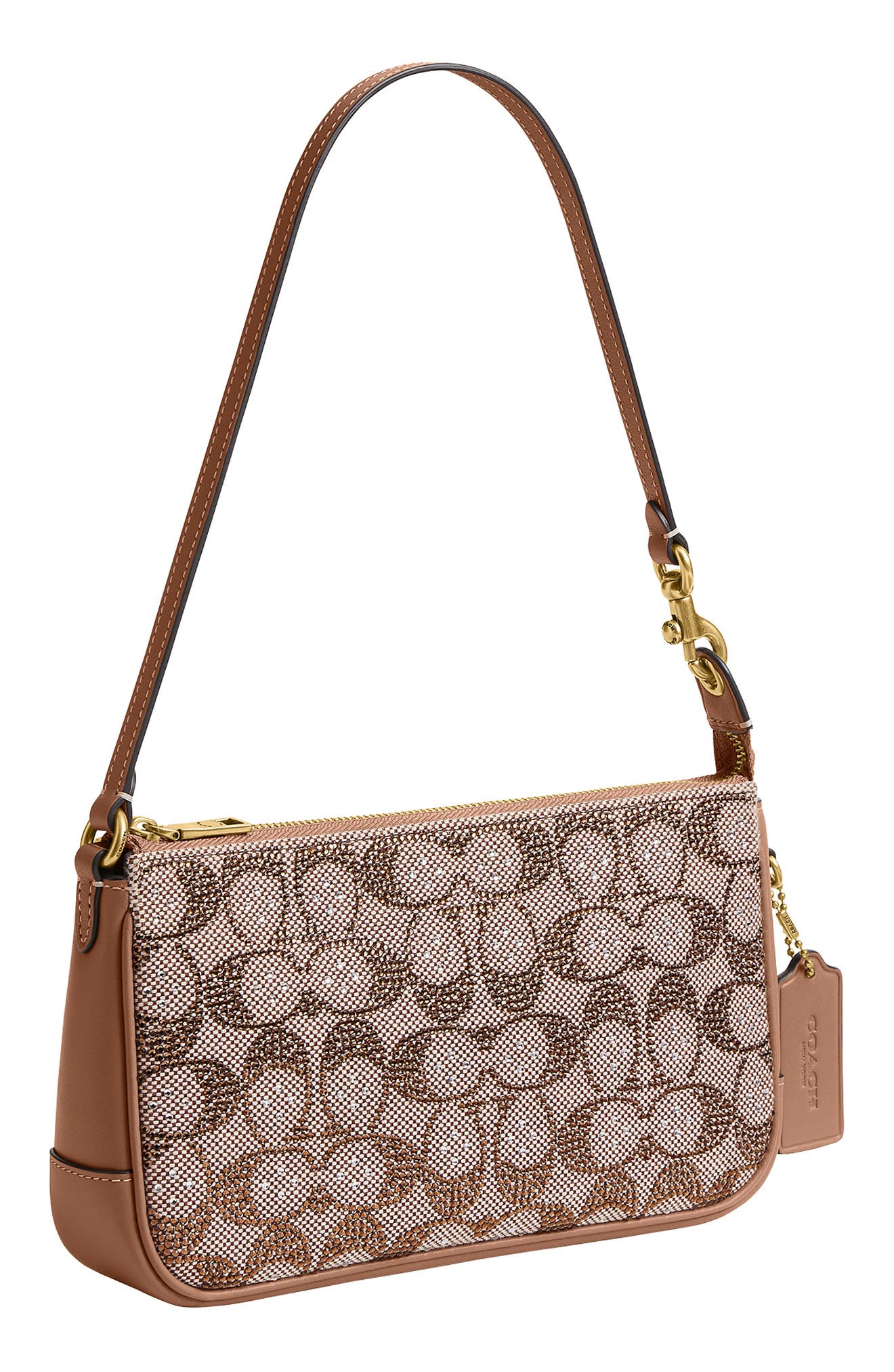 COACH Crystal Signature Jacquard Plaza Bag, Alternate, color, 