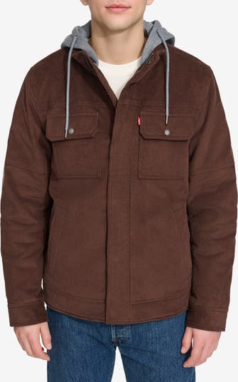Hooded Corduroy Jacket